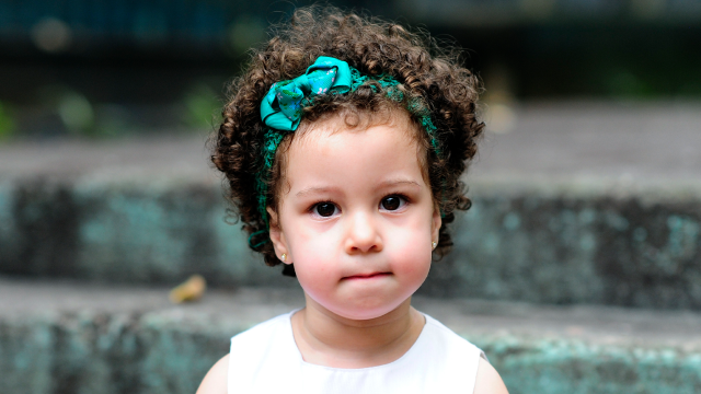 Meisje met de ziekte van Pompe.