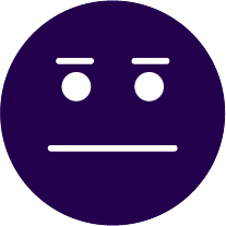 Indifferent emoji